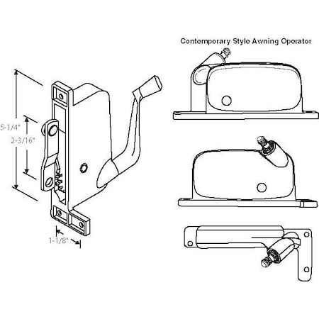 Strybuc Awning Operator 41-386P D